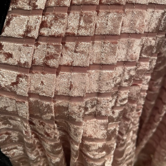 Classy Pink Velvet and Lace Tuxedo Top - Picture 13 of 16